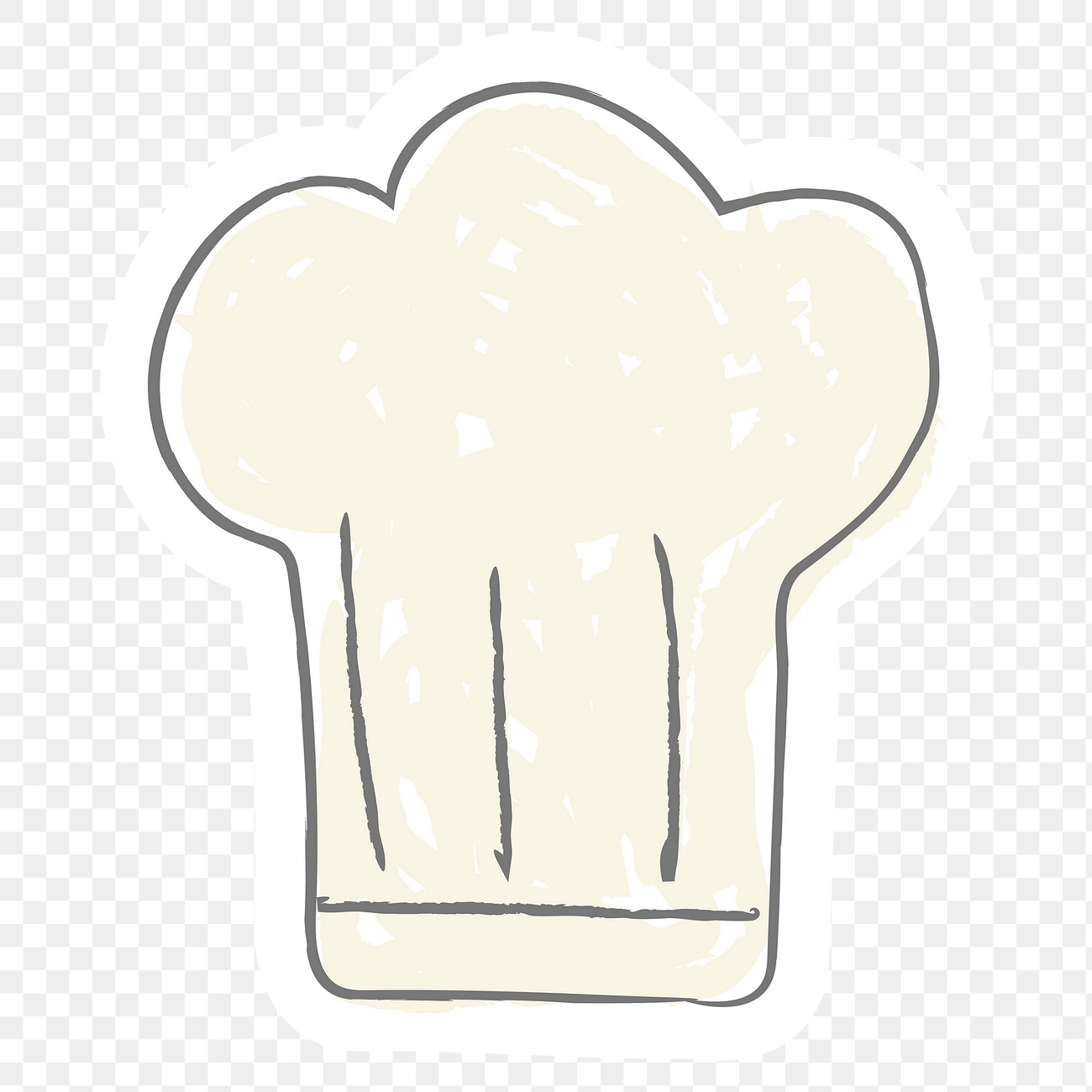 Cute doodle chef hat sticker | Premium PNG Sticker - rawpixel