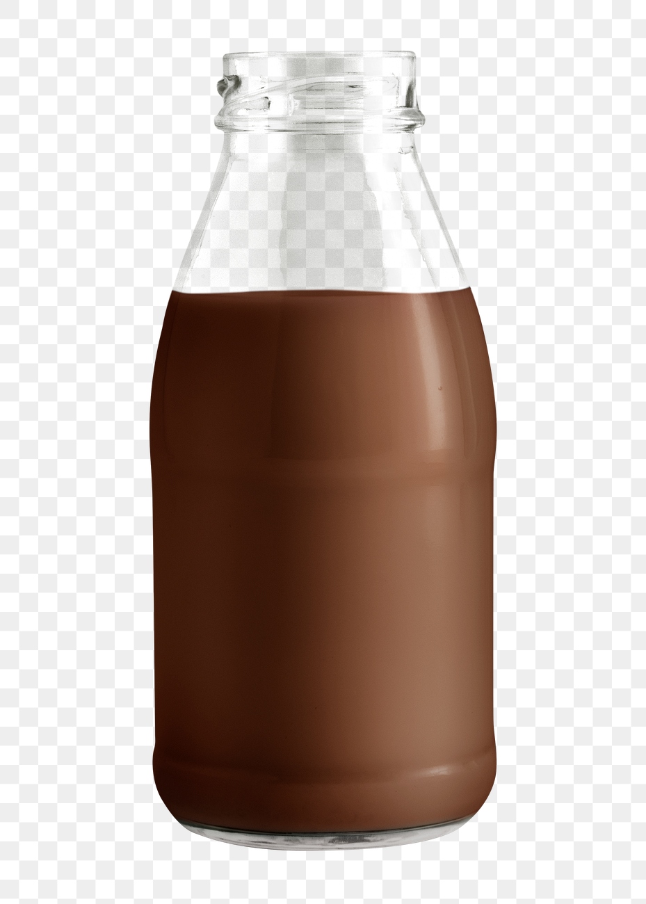 Fresh chocolate milk in a glass | Free PNG Sticker - rawpixel