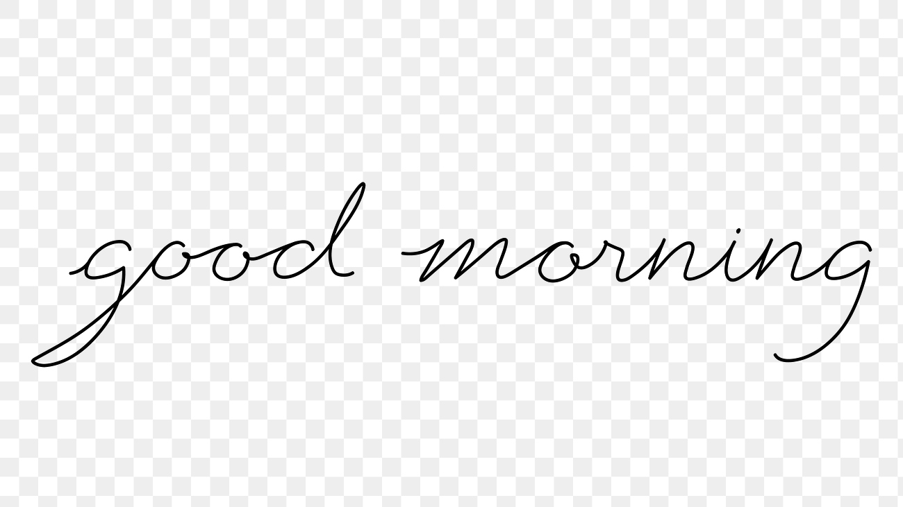 good-morning-word-design-element-free-png-sticker-rawpixel