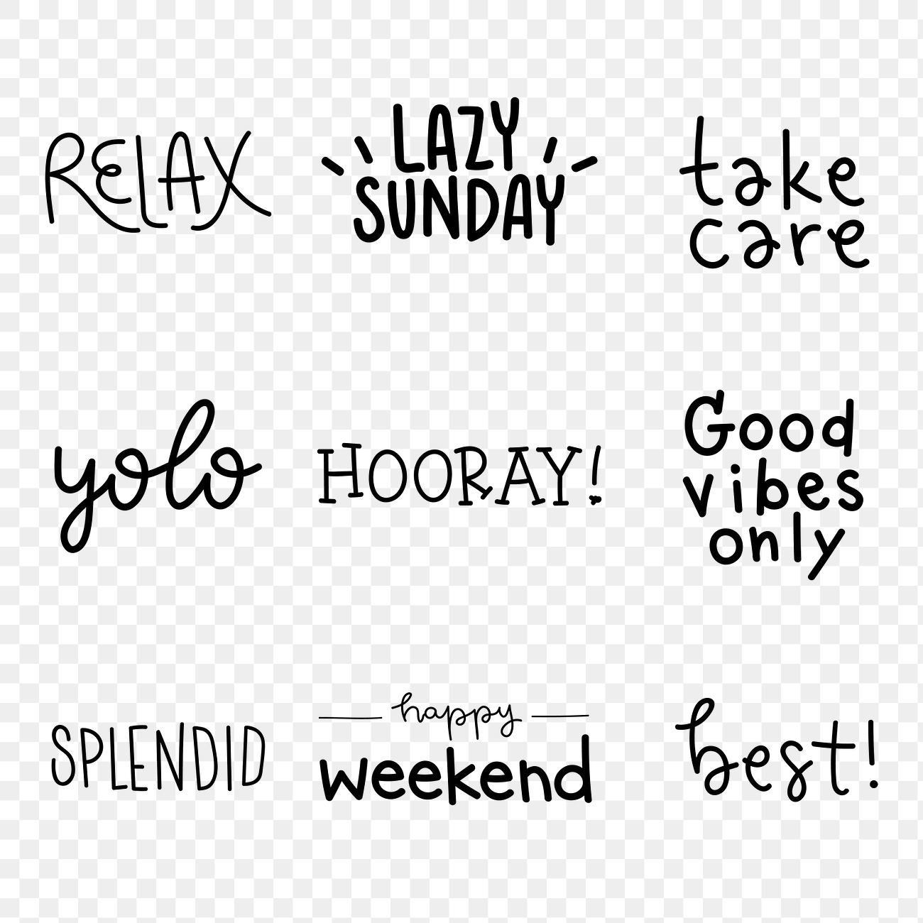 Cool word sticker design element Premium PNG rawpixel