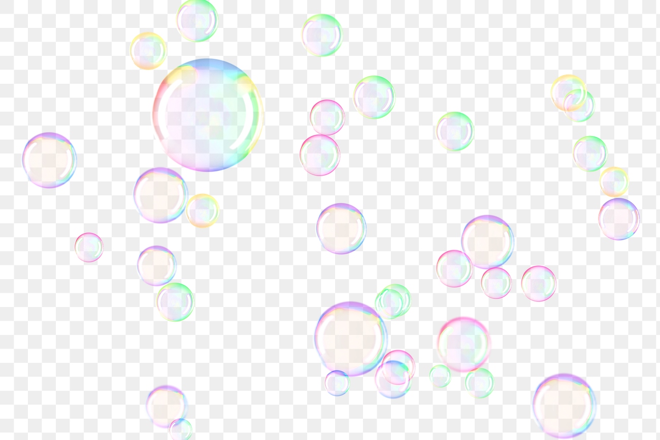 Holographic Soap Bubble Png Background 