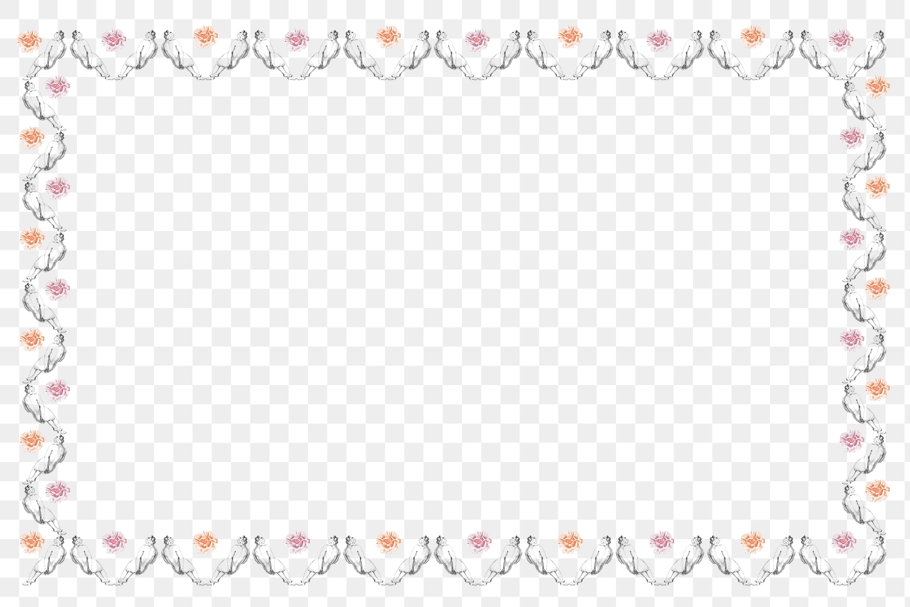 Nude Woman Pattern Frame Png Free Png Rawpixel
