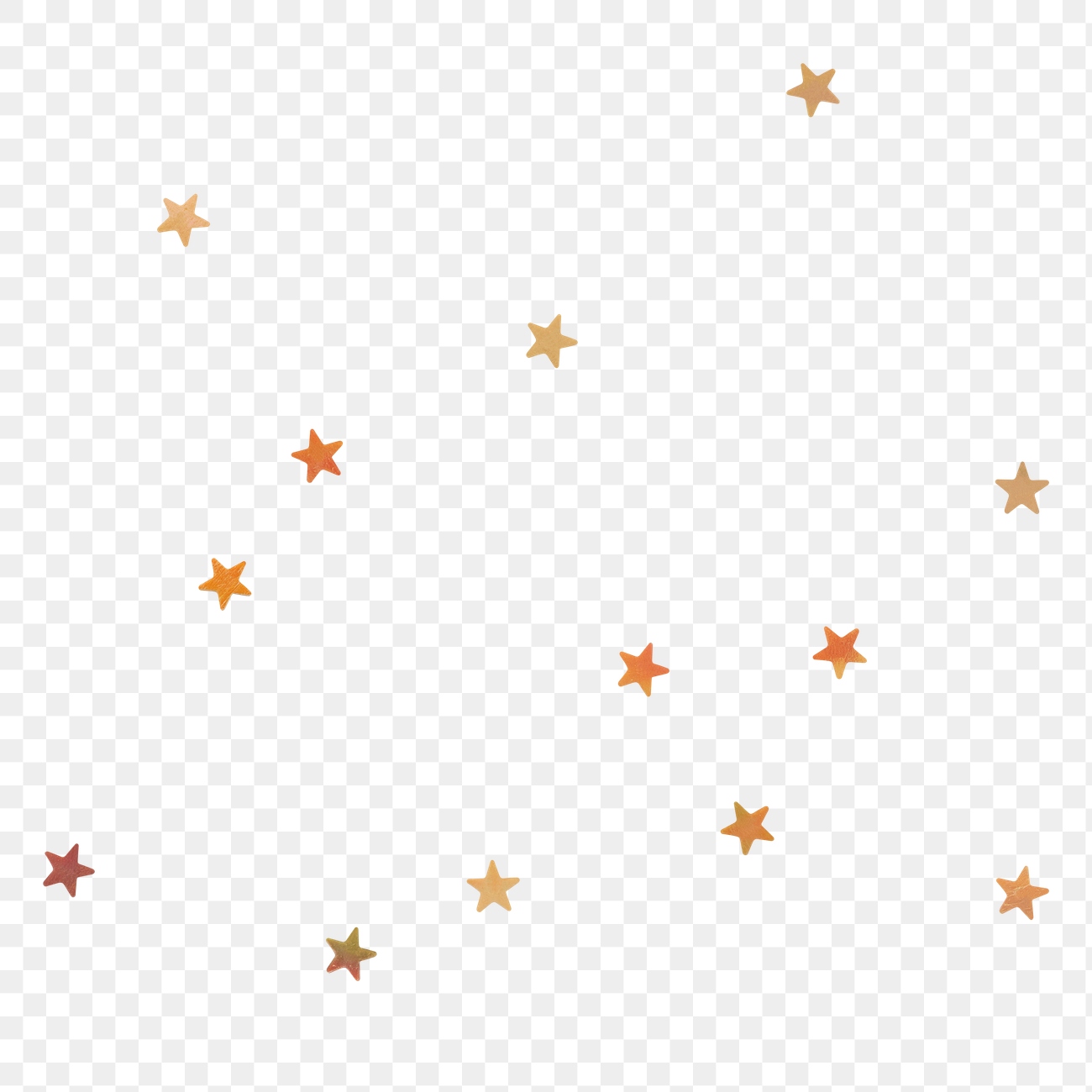 Gold star confetti png background | Premium PNG - rawpixel