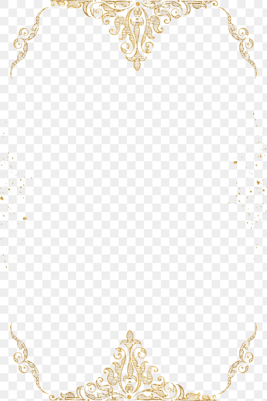 Gold filigree frame border png | Premium PNG - rawpixel