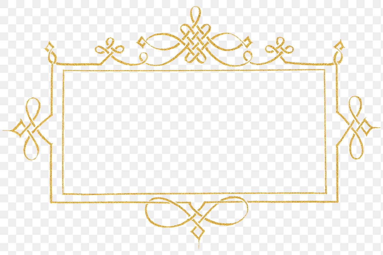 Gold filigree frame border png | Premium PNG - rawpixel