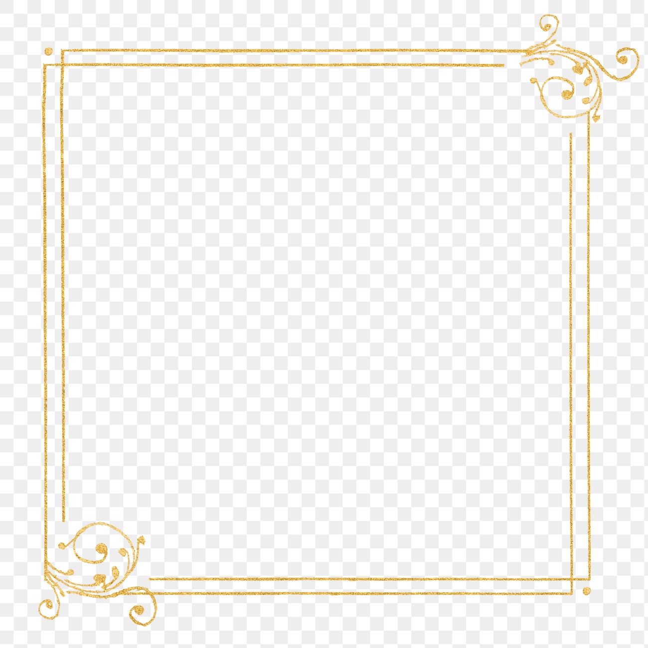 Gold filigree frame border png | Premium PNG - rawpixel