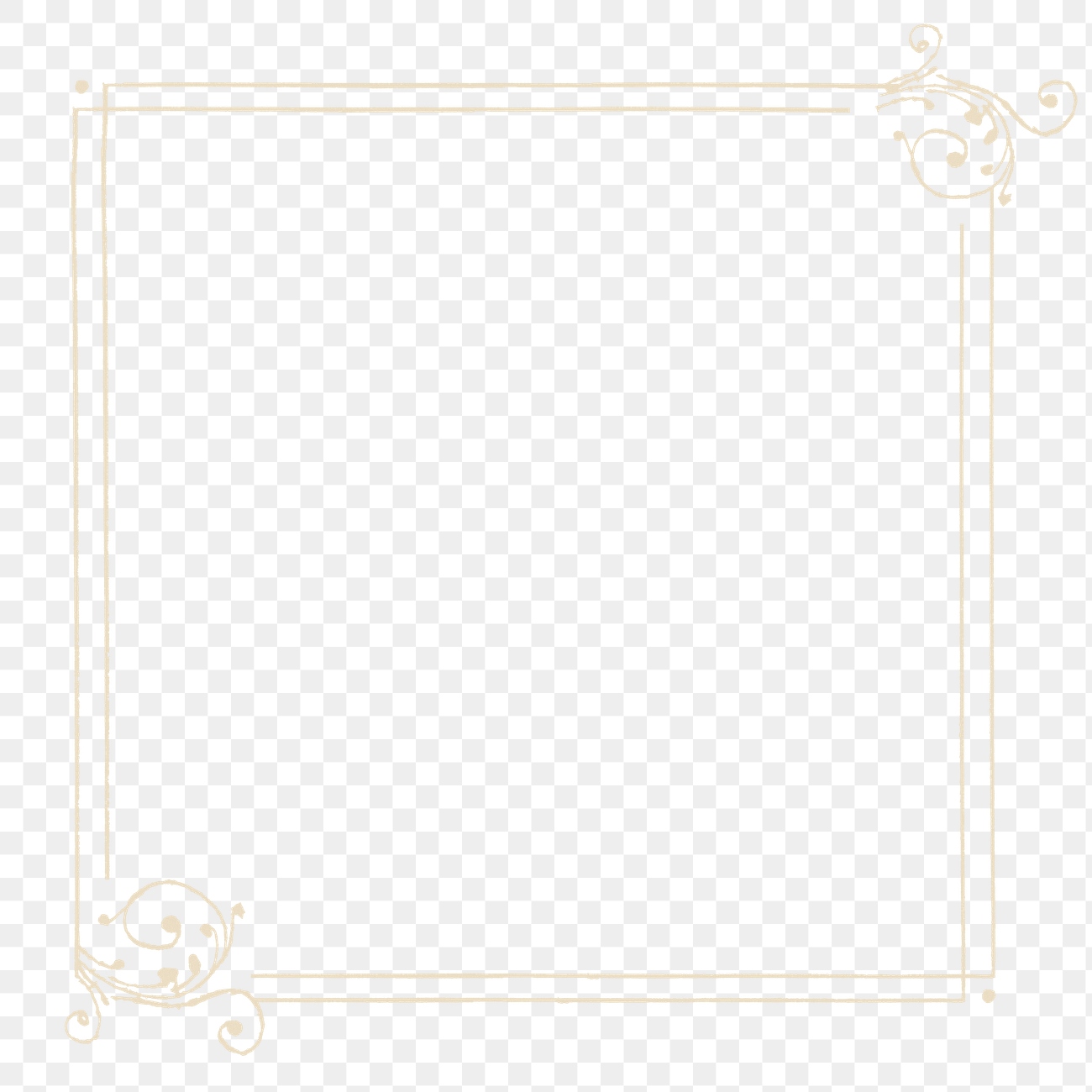 Gold filigree frame border png | Premium PNG - rawpixel