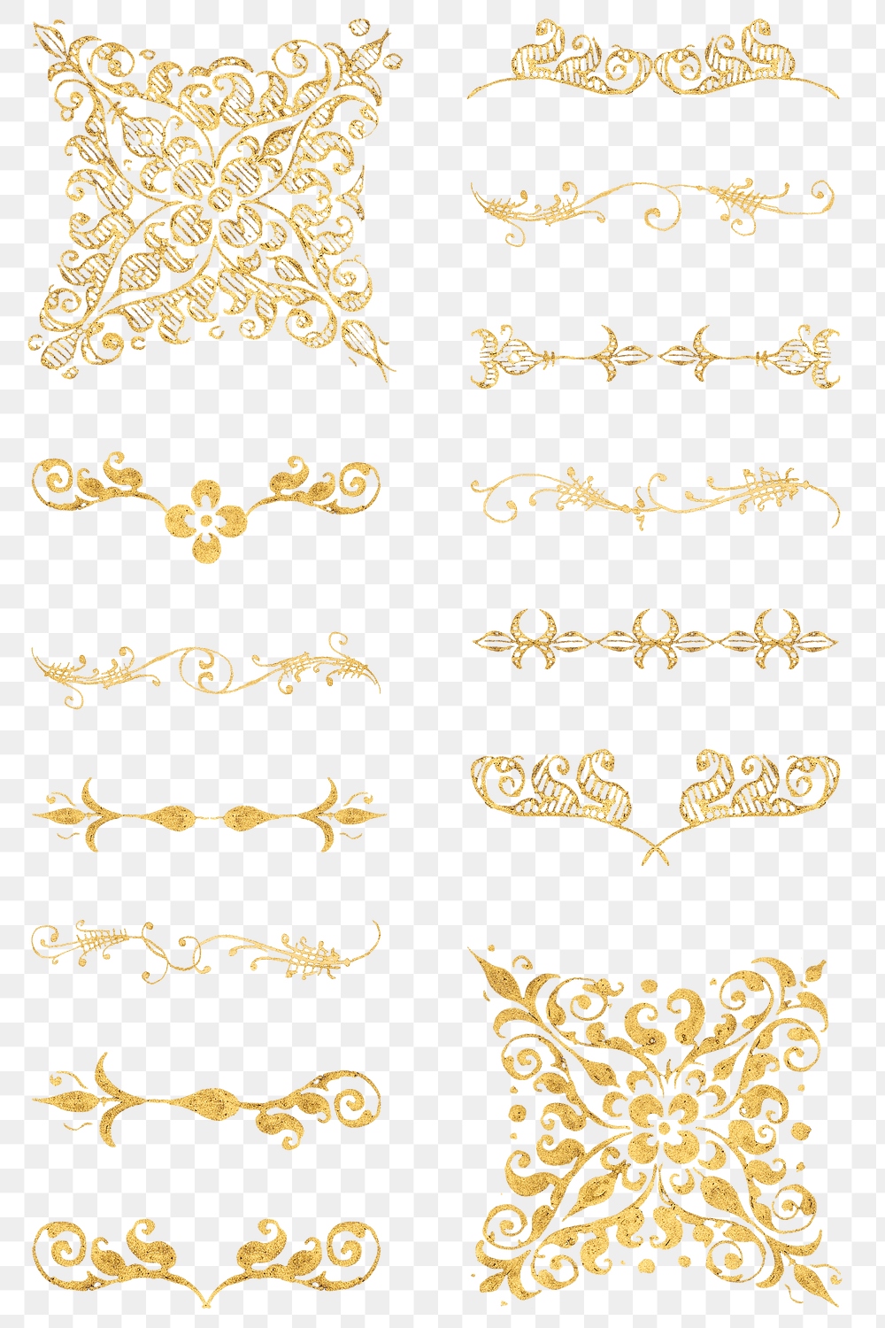 Gold vintage divider png victorian | Premium PNG - rawpixel