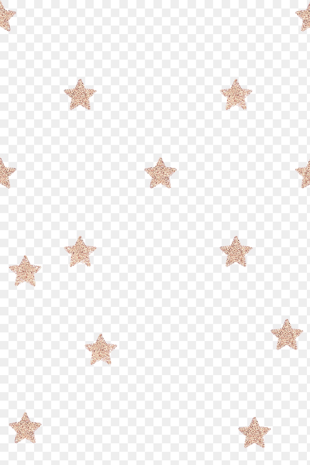 Pink Gold Metallic Stars Png 