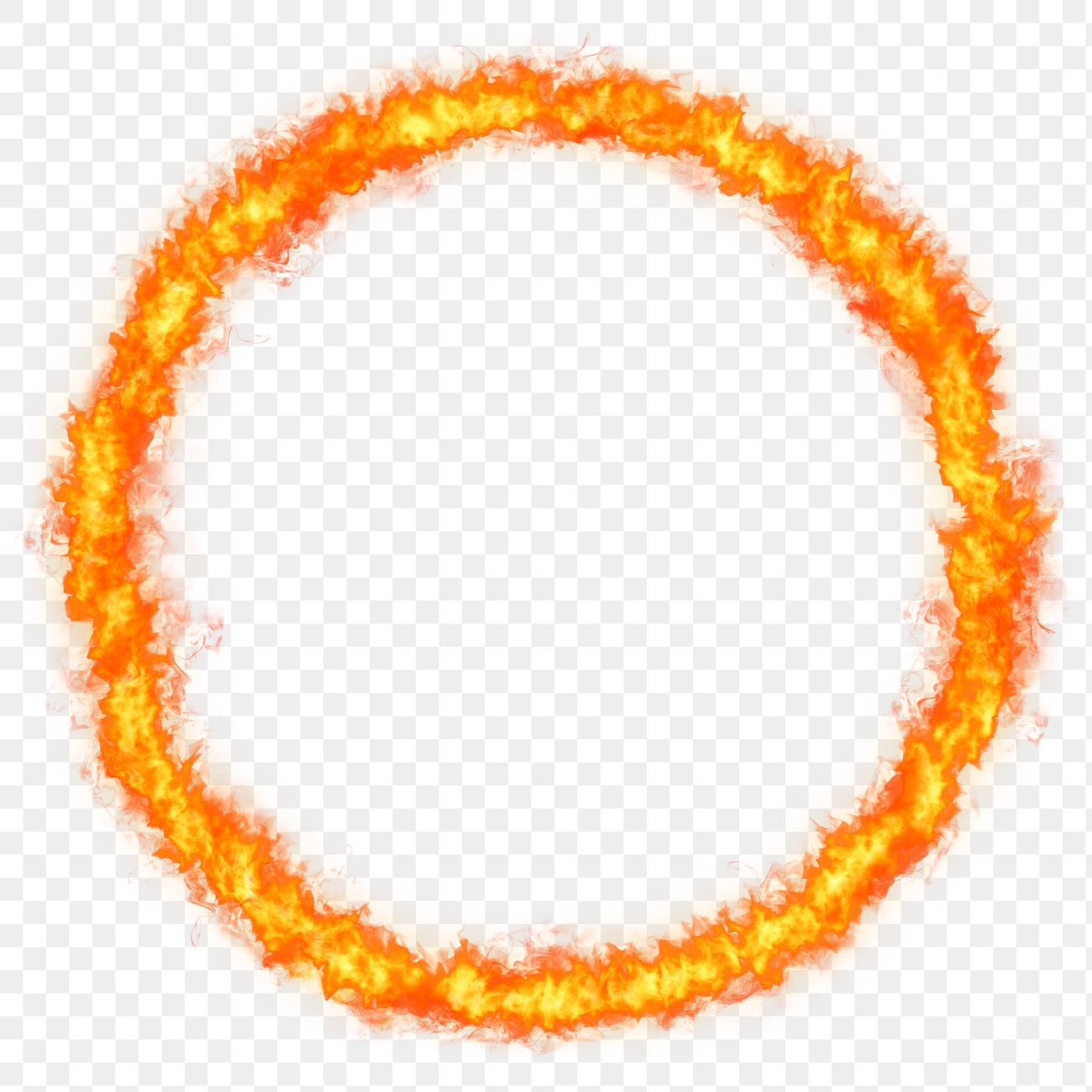 Dramatic png orange circle fire | Premium PNG - rawpixel