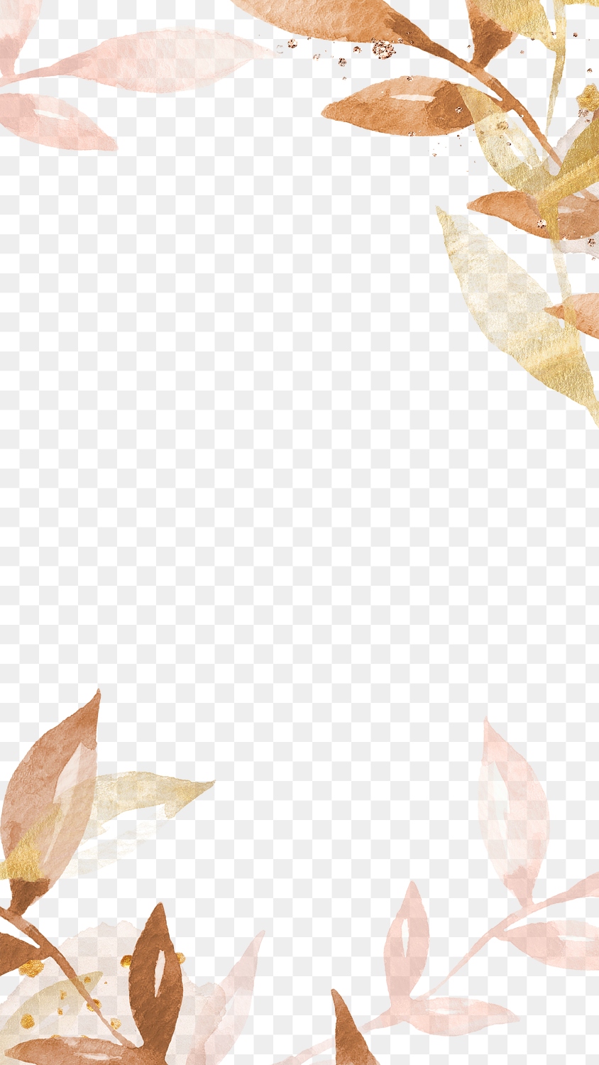 Watercolor leaf border png transparent | Premium PNG - rawpixel