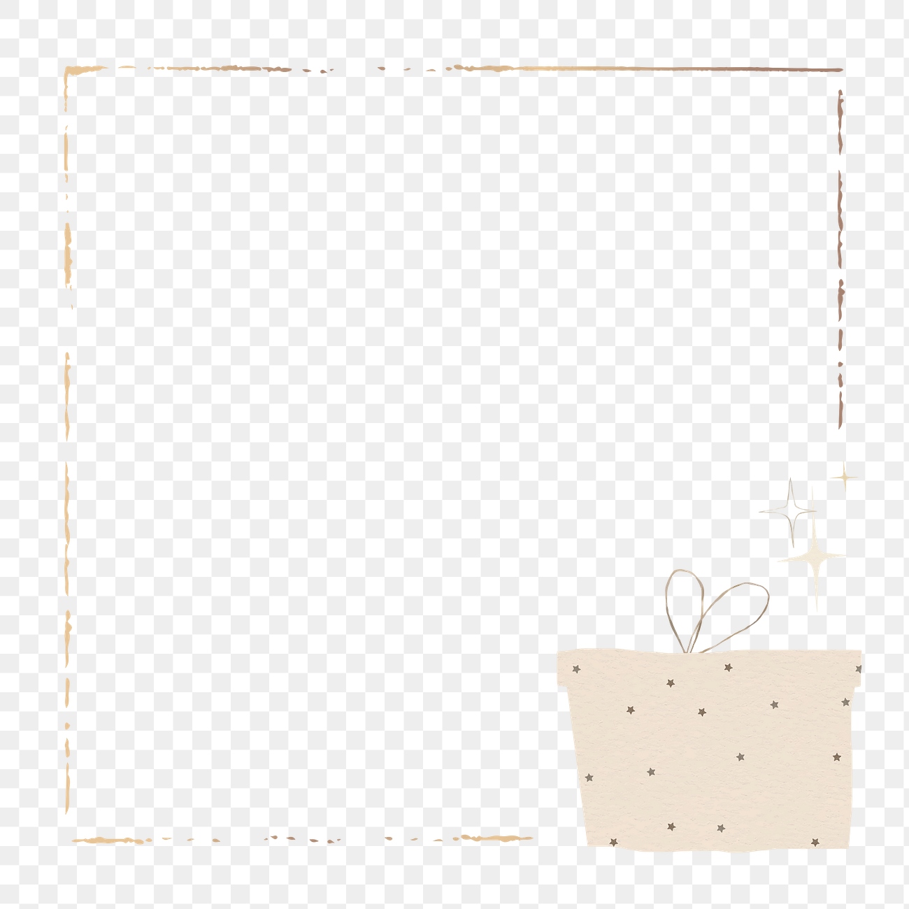 Festive gift box frame png | Free PNG - rawpixel