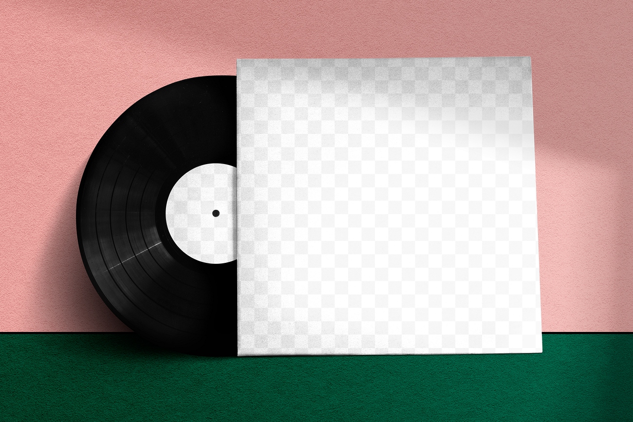 Retro vinyl record cover mockup | Free PNG - rawpixel