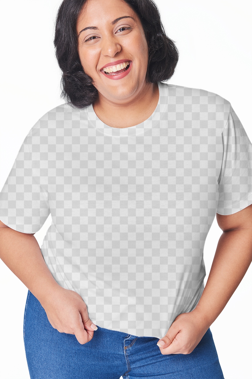 Plus size white tshirt and Free PNG rawpixel