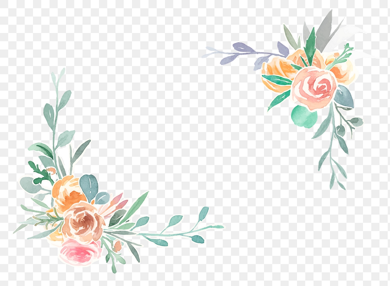 Floral png border sticker, vintage | Premium PNG Sticker - rawpixel