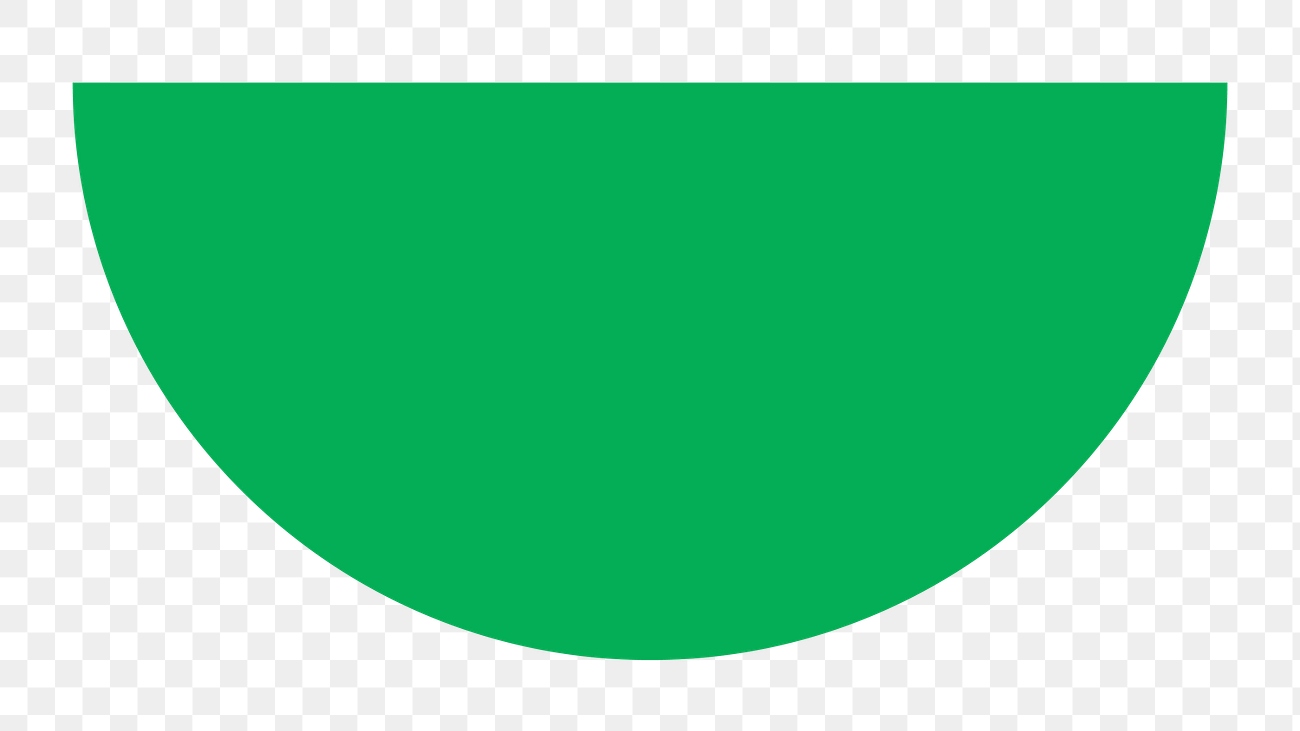 Semicircle png sticker geometric shape, Premium PNG Sticker rawpixel