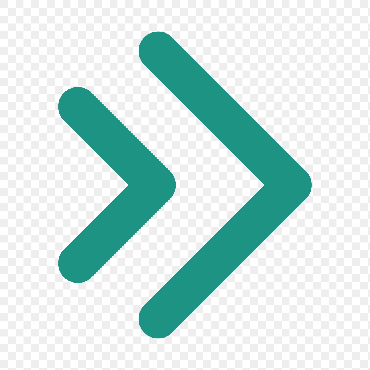 Double arrow png icon, green | Premium Icons Sticker - rawpixel