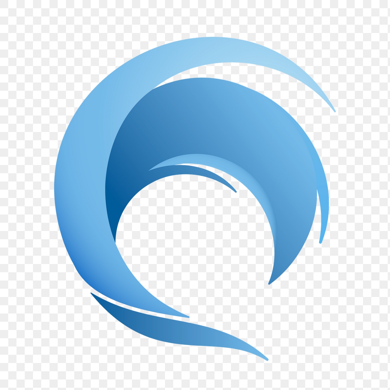 Ocean wave png logo element, | Premium PNG Sticker - rawpixel