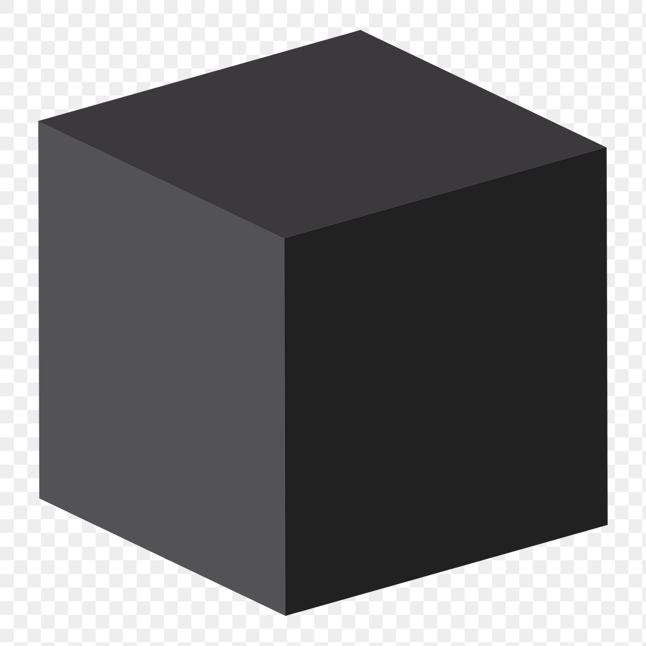 Cube png, 3D geometrical shape | Premium PNG Sticker - rawpixel