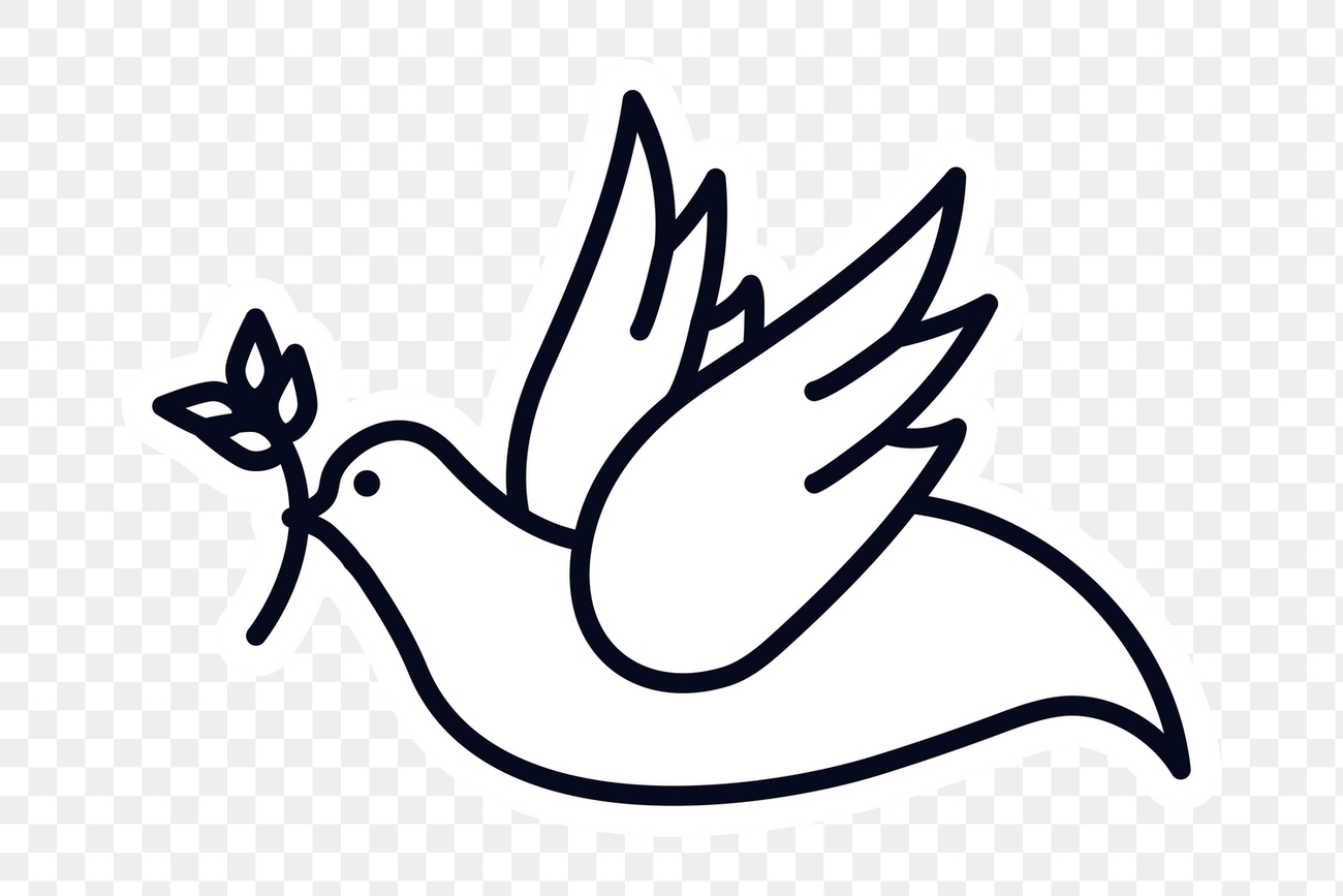 Christian dove peace symbol sticker | Premium PNG Sticker - rawpixel