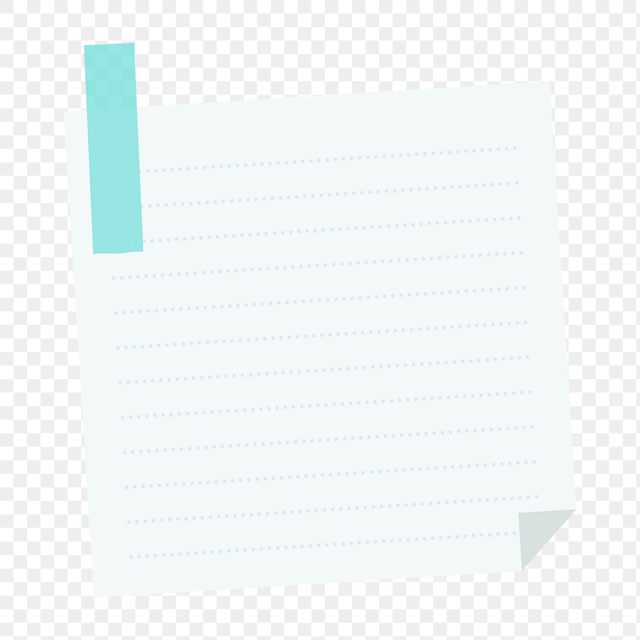 Off white lined notepaper with a blue | Premium PNG Sticker - rawpixel