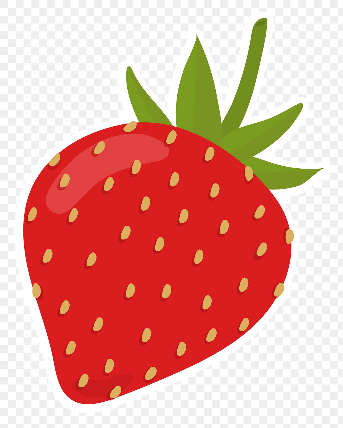 Png colorful strawberry food sticker | Free PNG Sticker - rawpixel