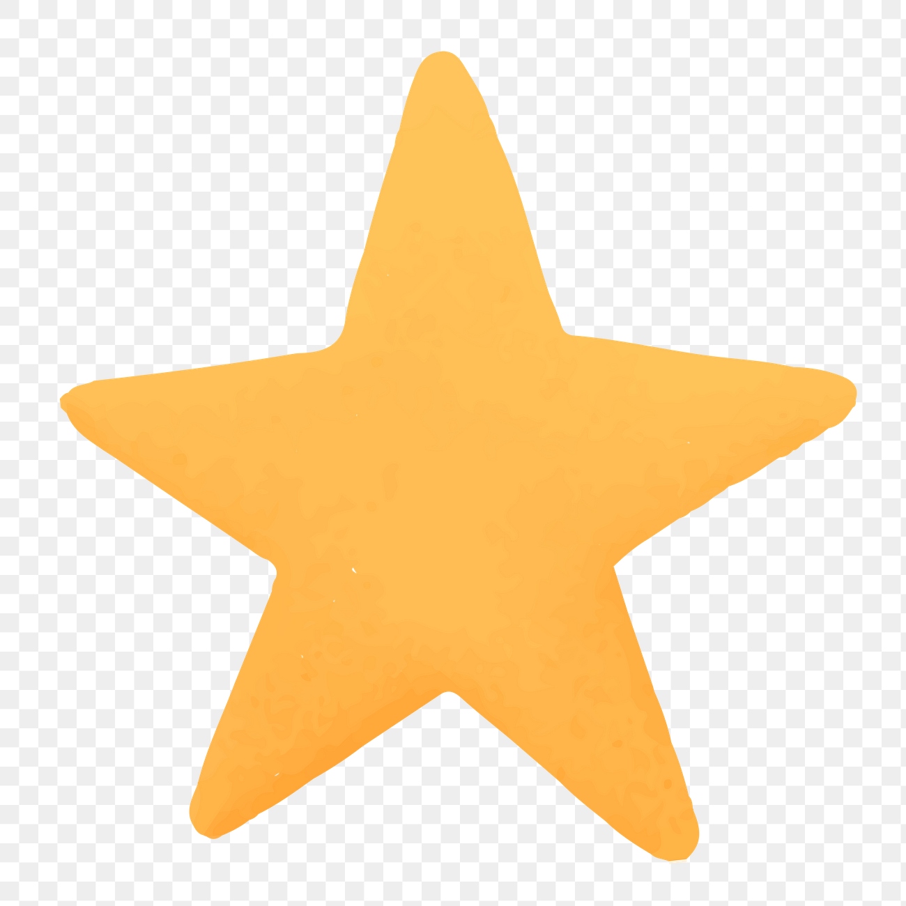 Yellow star social media icon Free PNG Sticker rawpixel