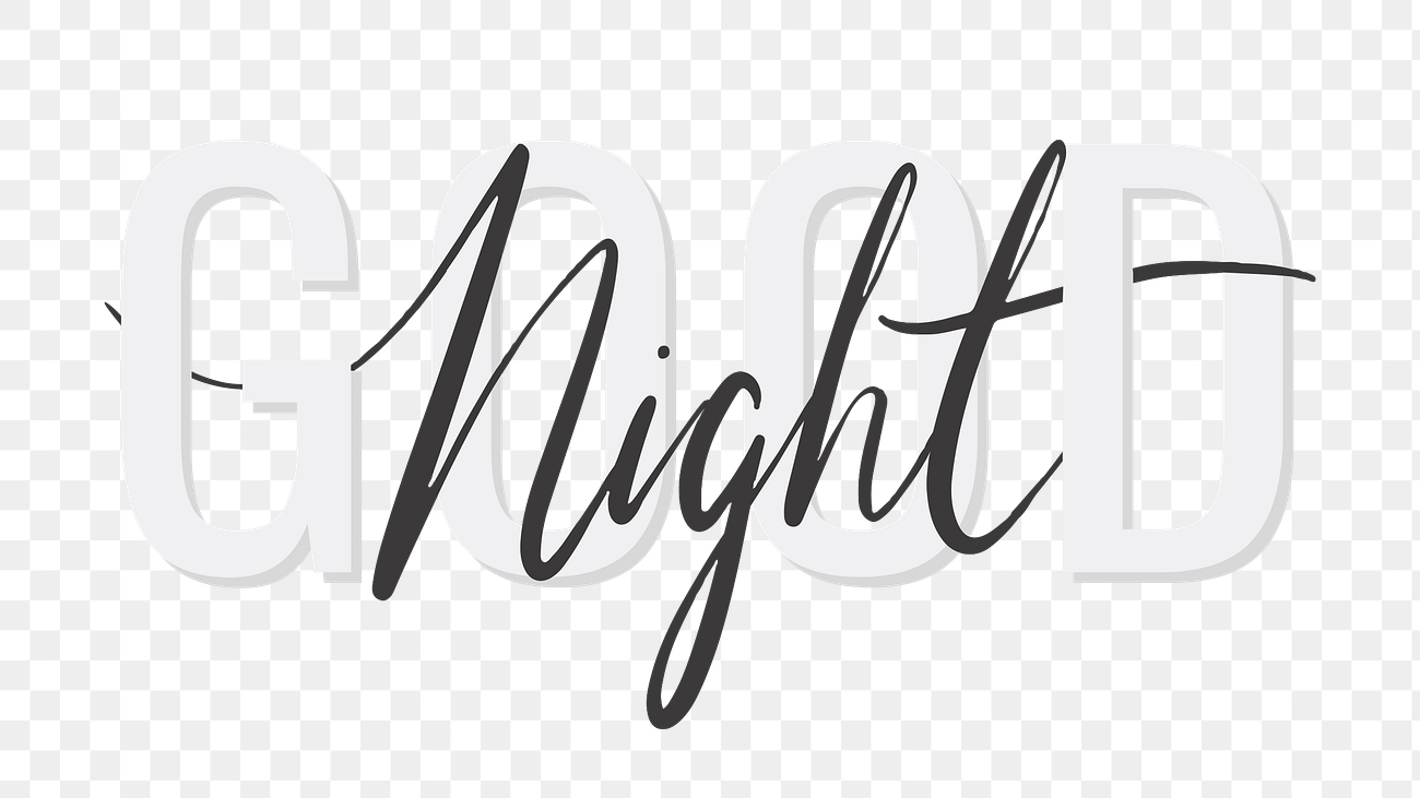 png-good-night-word-art-premium-png-sticker-rawpixel