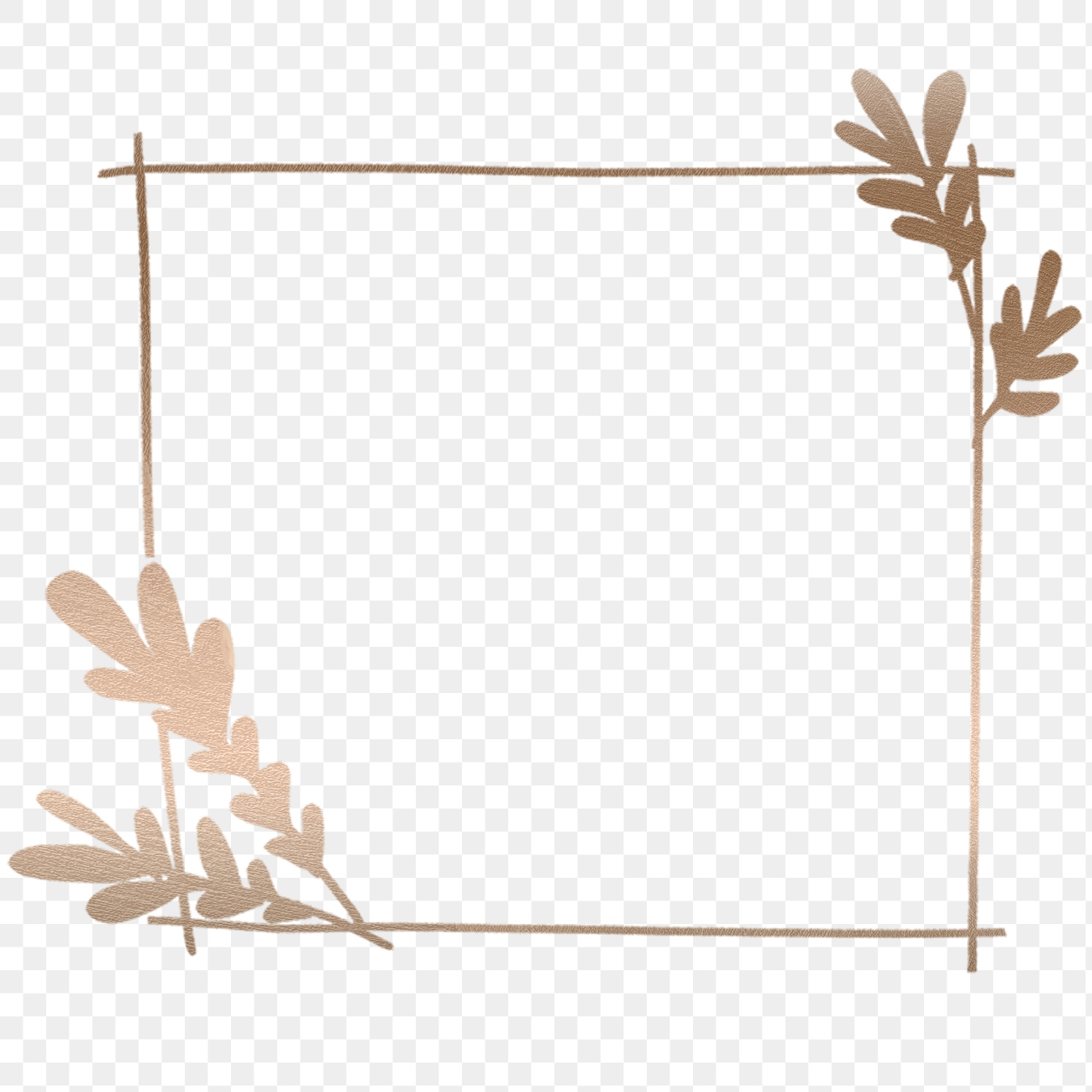 Golden leafy frame transparent png | Premium PNG - rawpixel