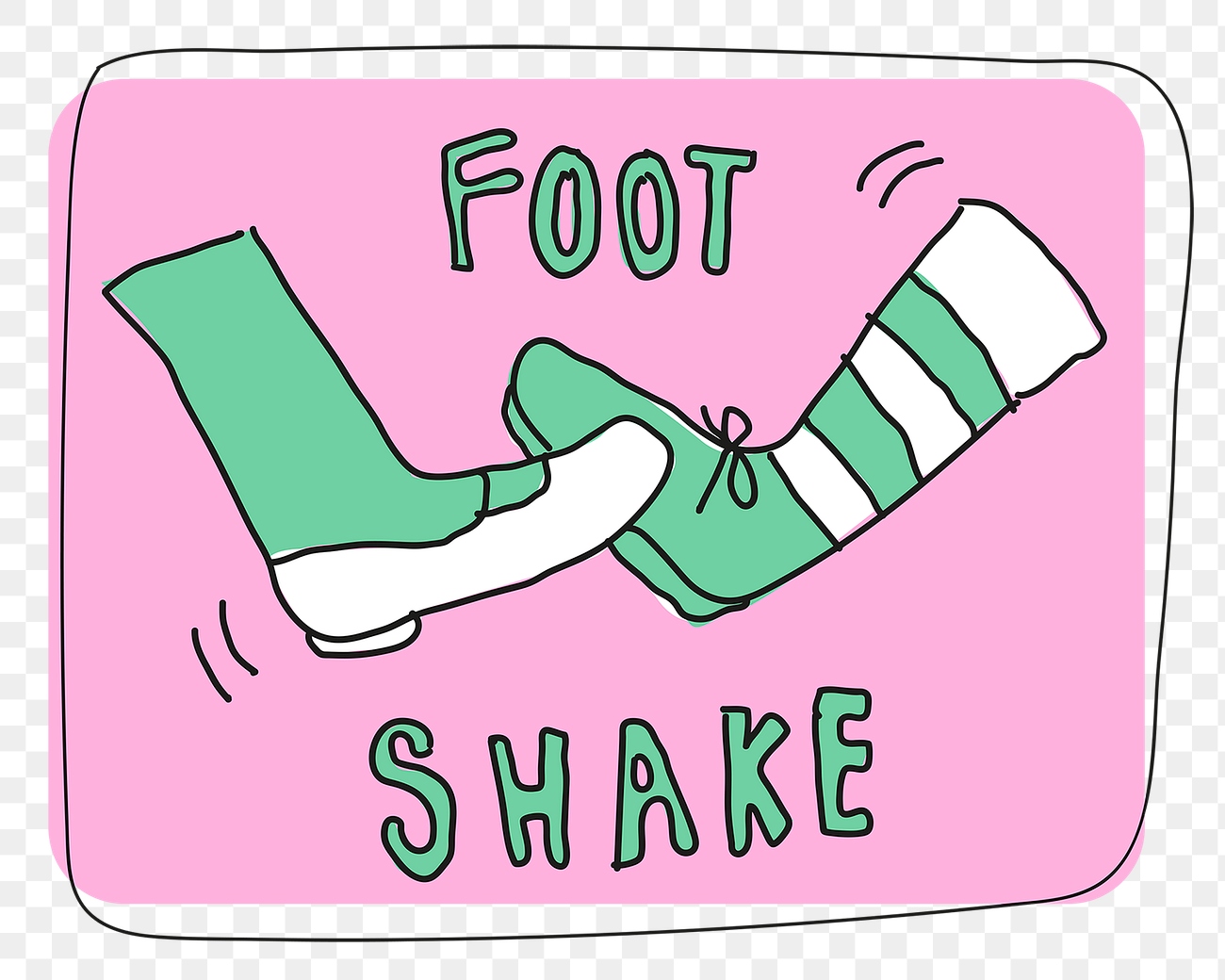 Foot shake png social distancing Free PNG rawpixel