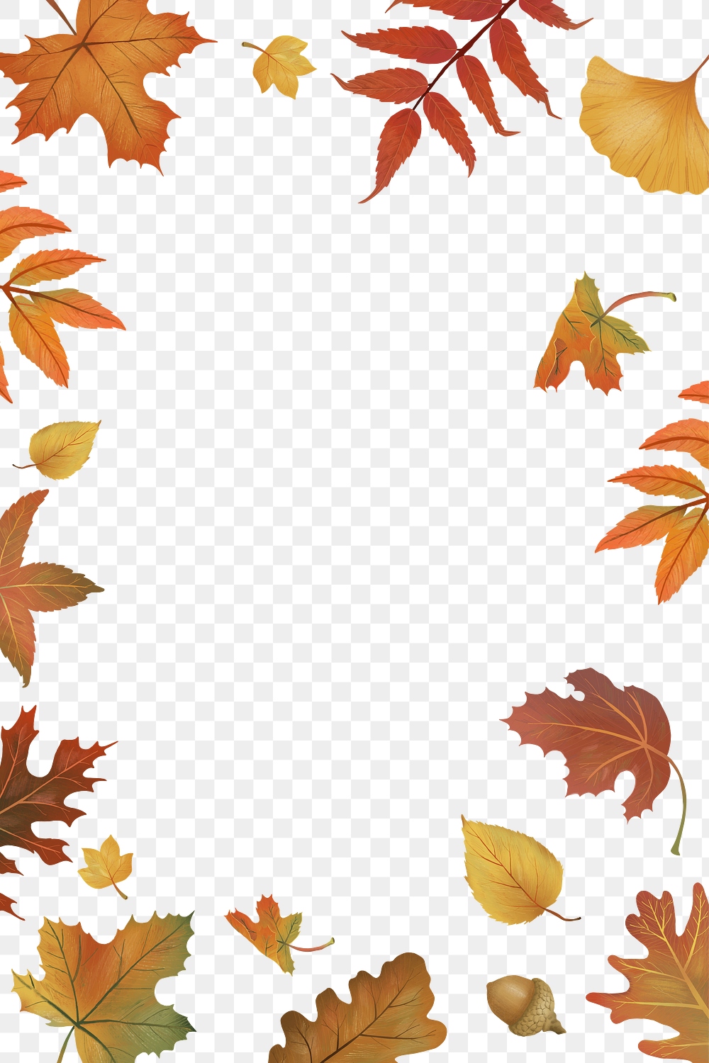 Png autumn leaves frame transparent | Premium PNG - rawpixel