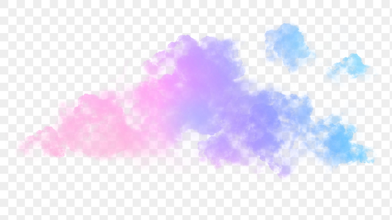 Png colorful cloud design element | Premium PNG Sticker - rawpixel