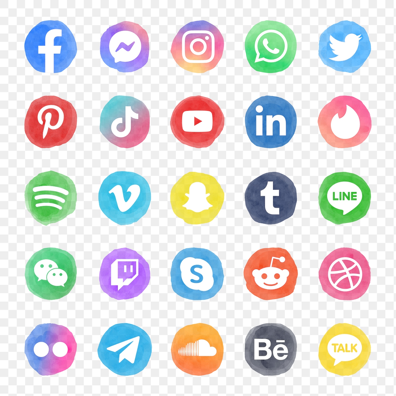 Popular social media icons png | Premium PNG - rawpixel