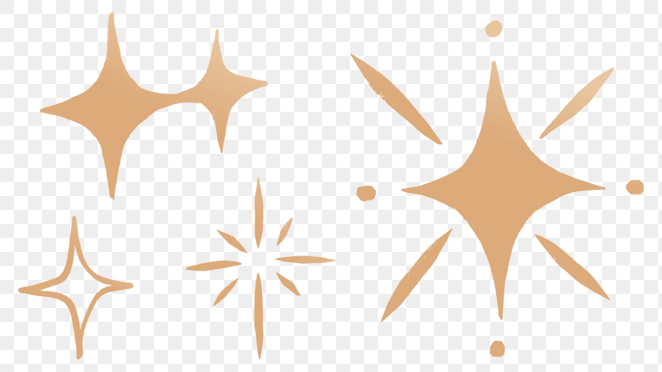 Golden png sparkly stars galactic | Premium PNG - rawpixel