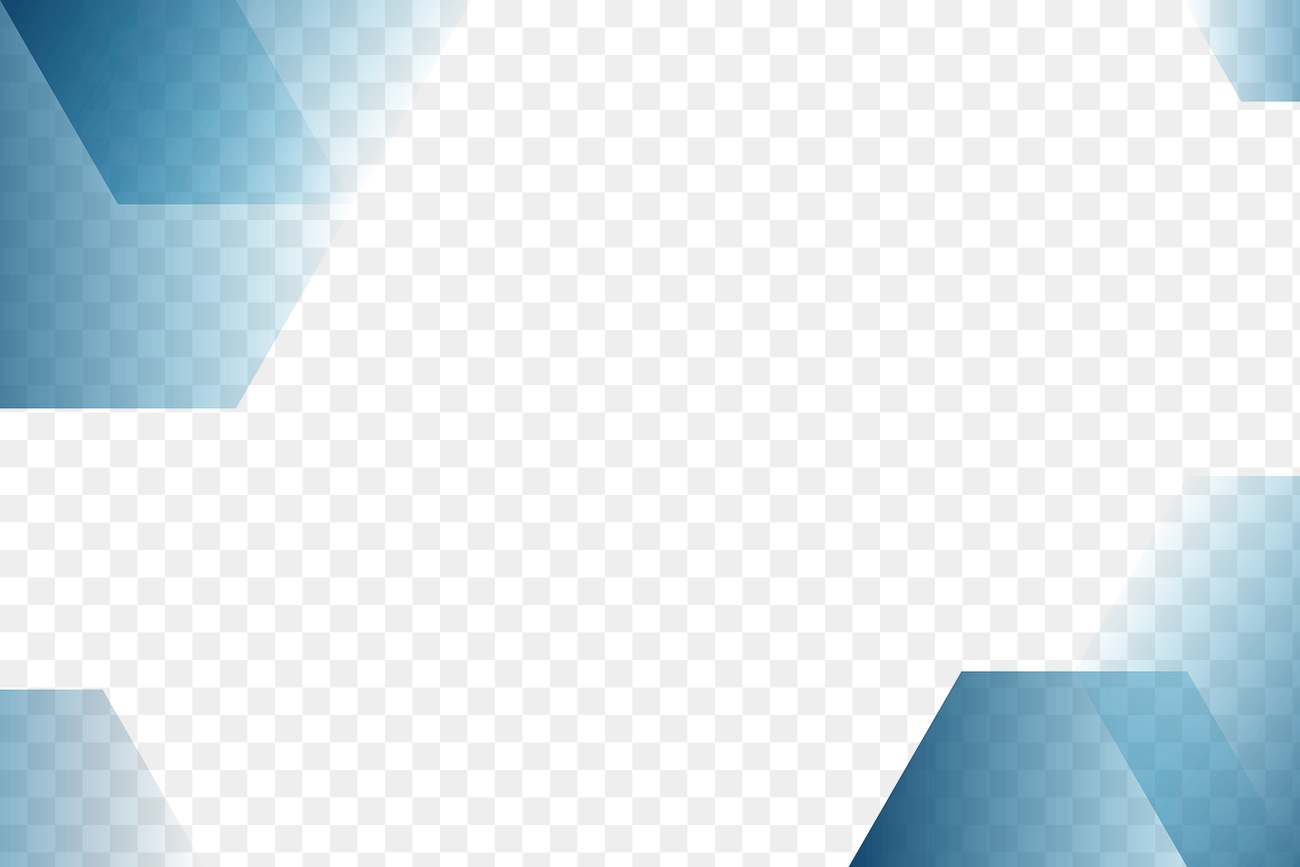 Blue Gradient Frame Transparent Background 