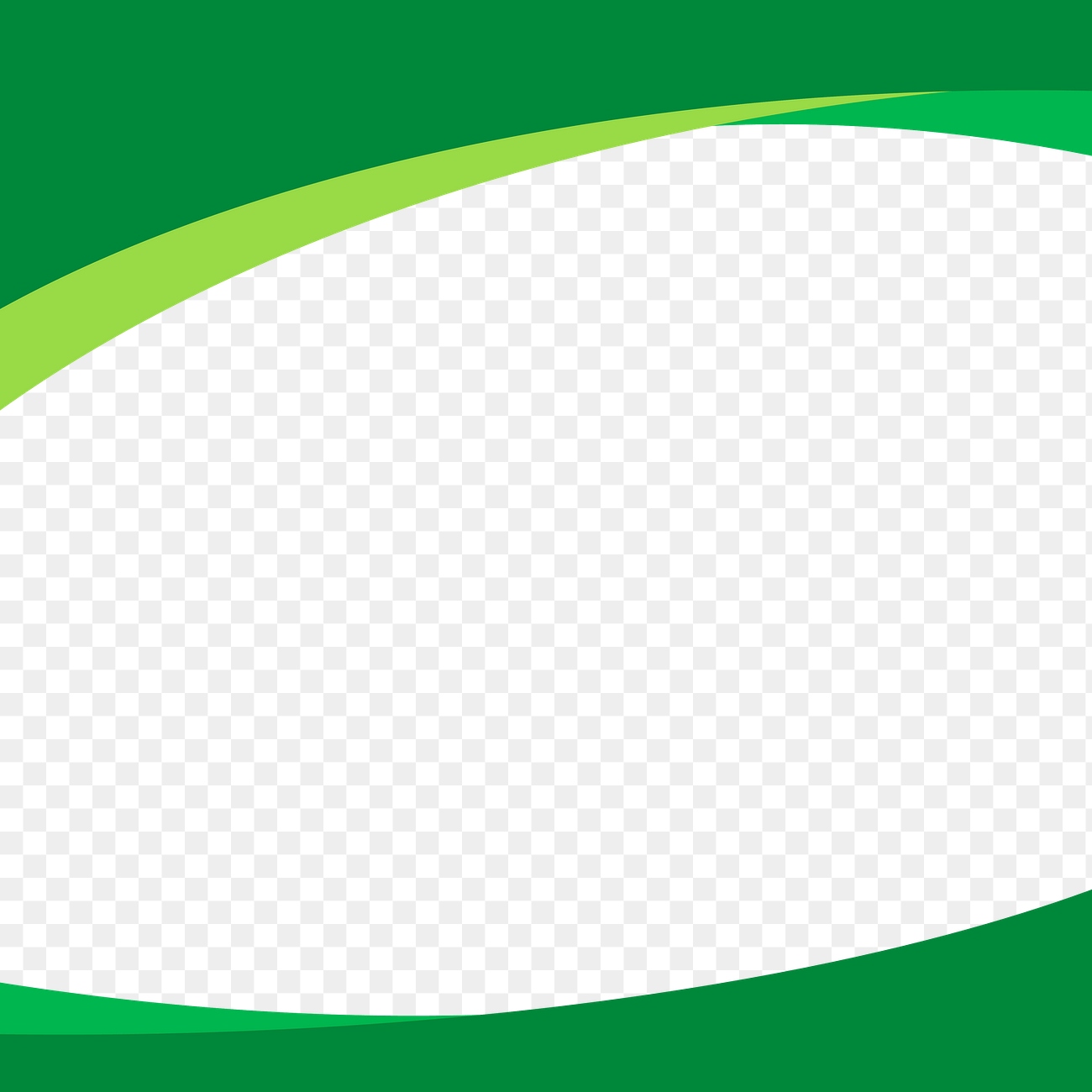 Green curved frame transparent background | Premium PNG - rawpixel