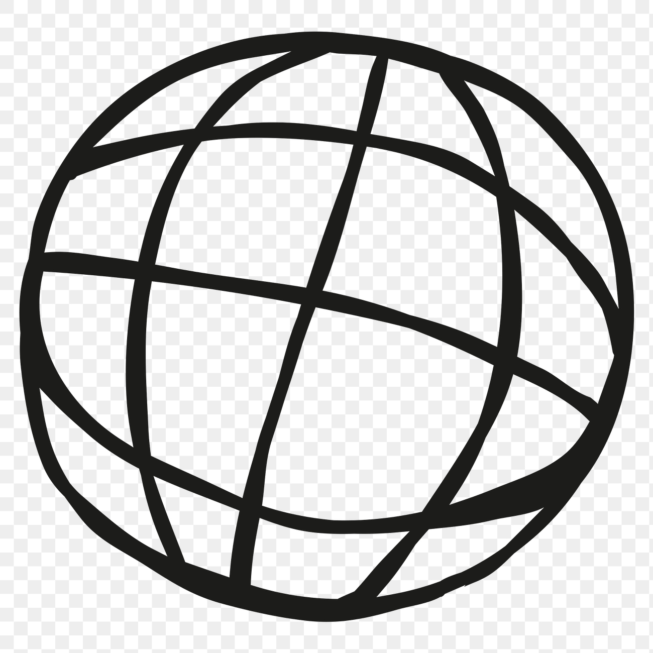 Black globe symbol transparent png | Premium Icons Sticker - rawpixel