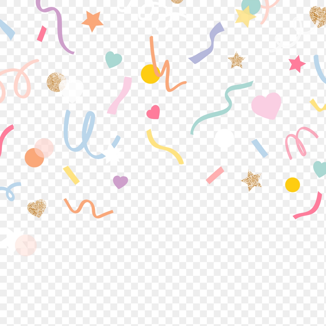 Png border cute confetti pattern | Premium PNG - rawpixel