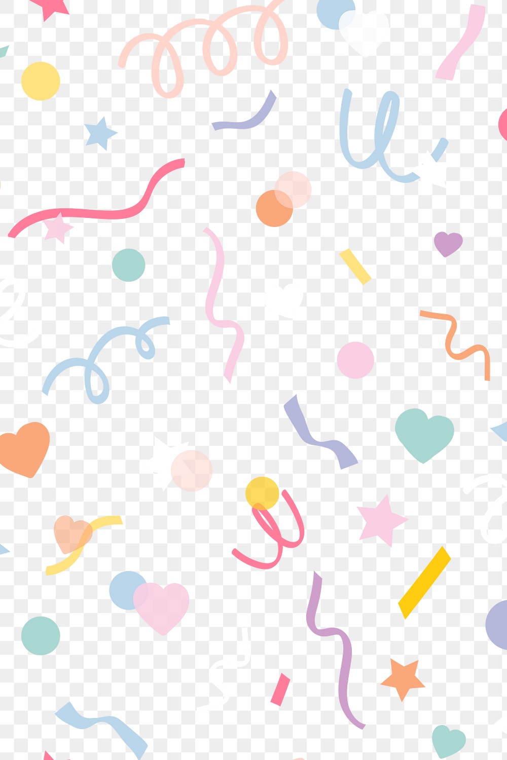 Png background cute confetti pattern | Premium PNG - rawpixel