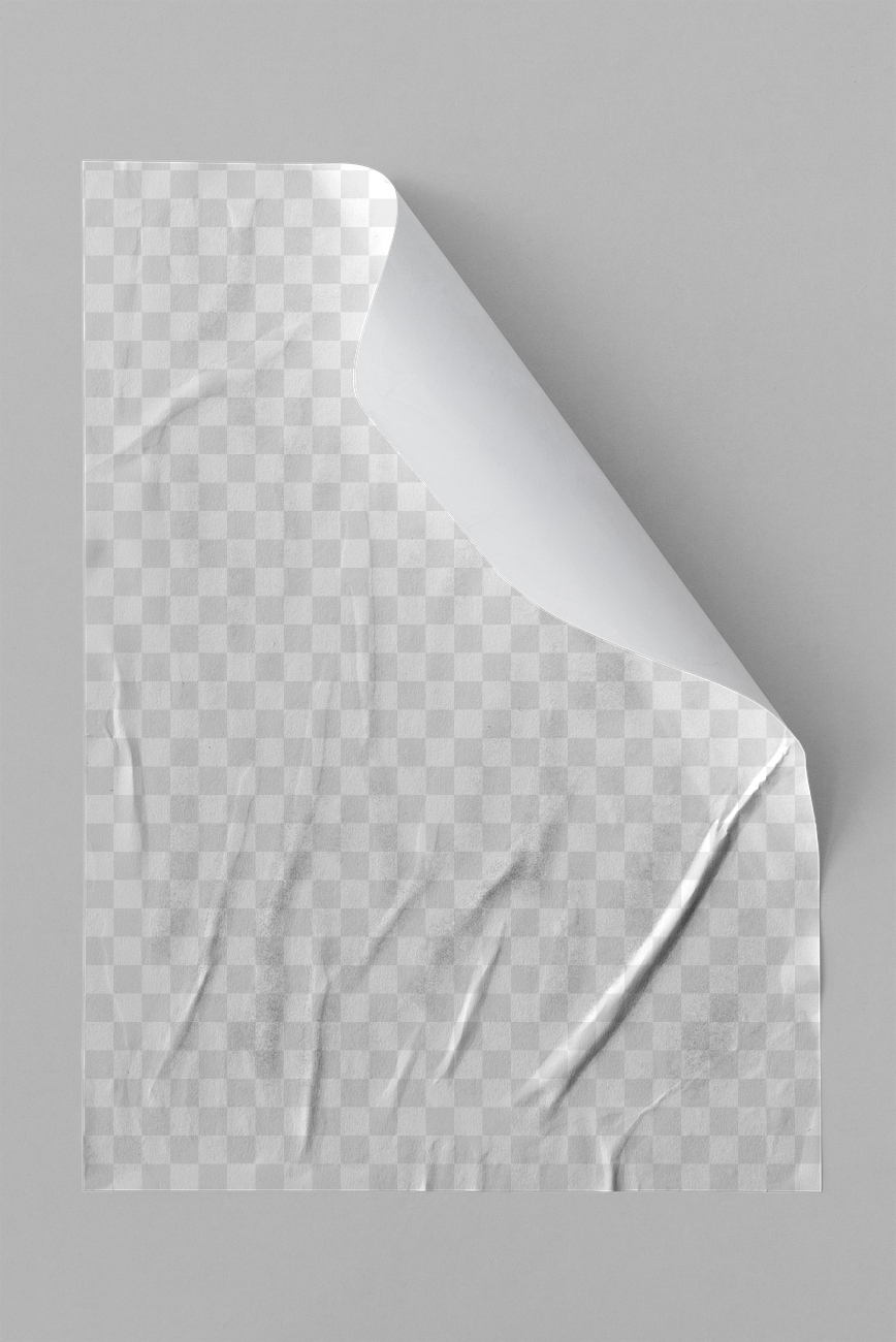 White crinkled paper design element | Free transparent png - 2431835