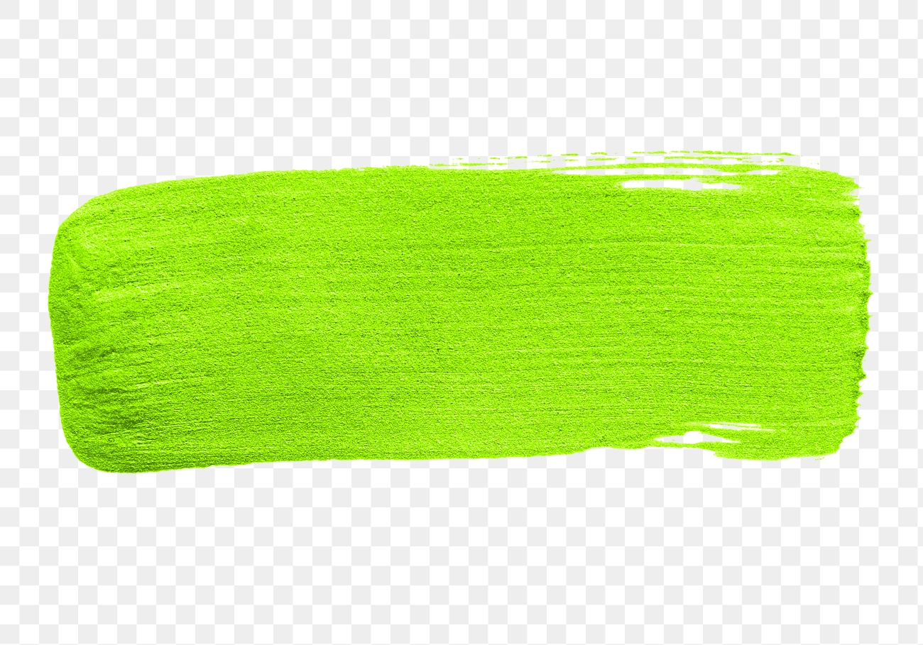 Electric neon lime green paint brush stroke | Free stock illustration ...