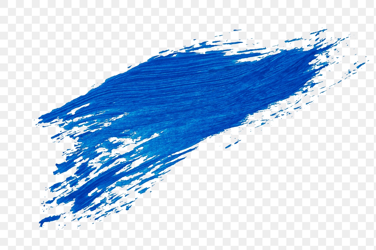 Blue Paint Brush Stroke Free Stock Illustration High Resolution Graphic