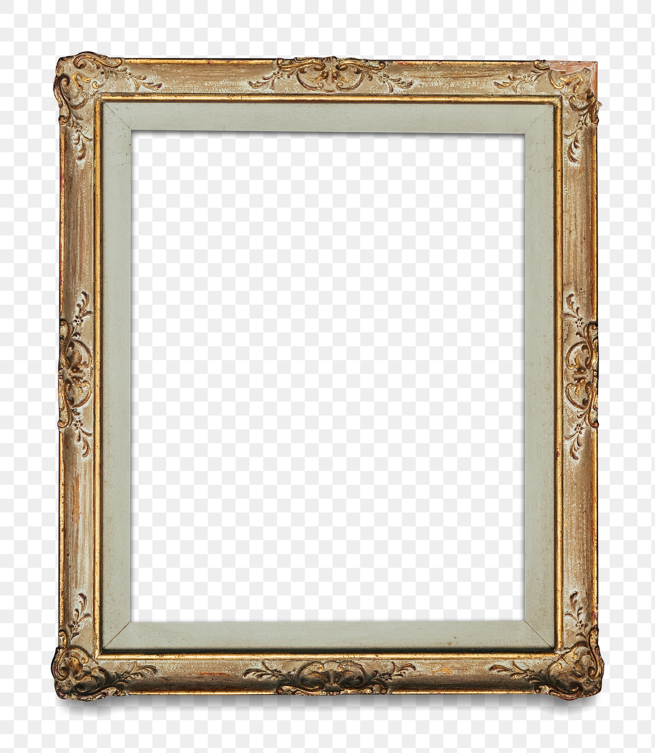 Gold picture frame transparent png | Free PNG Mockup - rawpixel