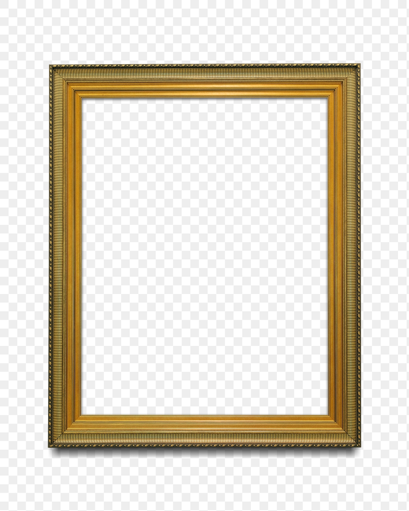 Gold picture frame transparent png | Free PNG Mockup - rawpixel