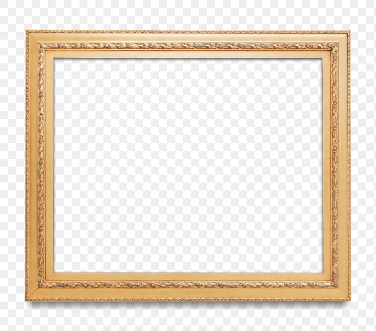 Gold picture frame transparent png | Free PNG Mockup - rawpixel