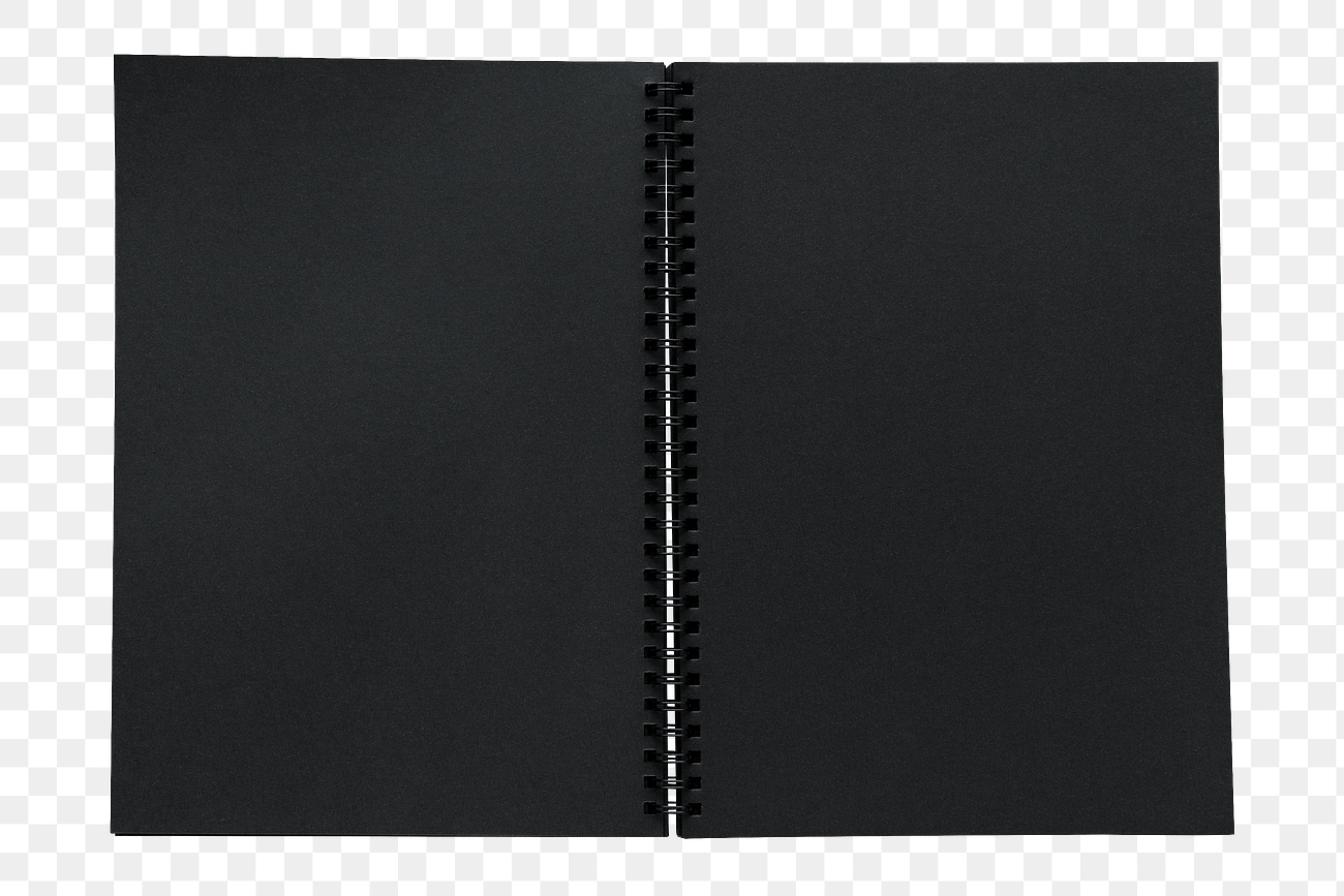 Black notebook page design element | Free PNG - rawpixel