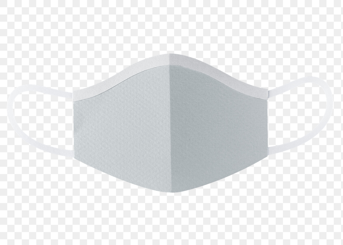 Paper Craft Surgical Mask Element Royalty Free Stock Transparent