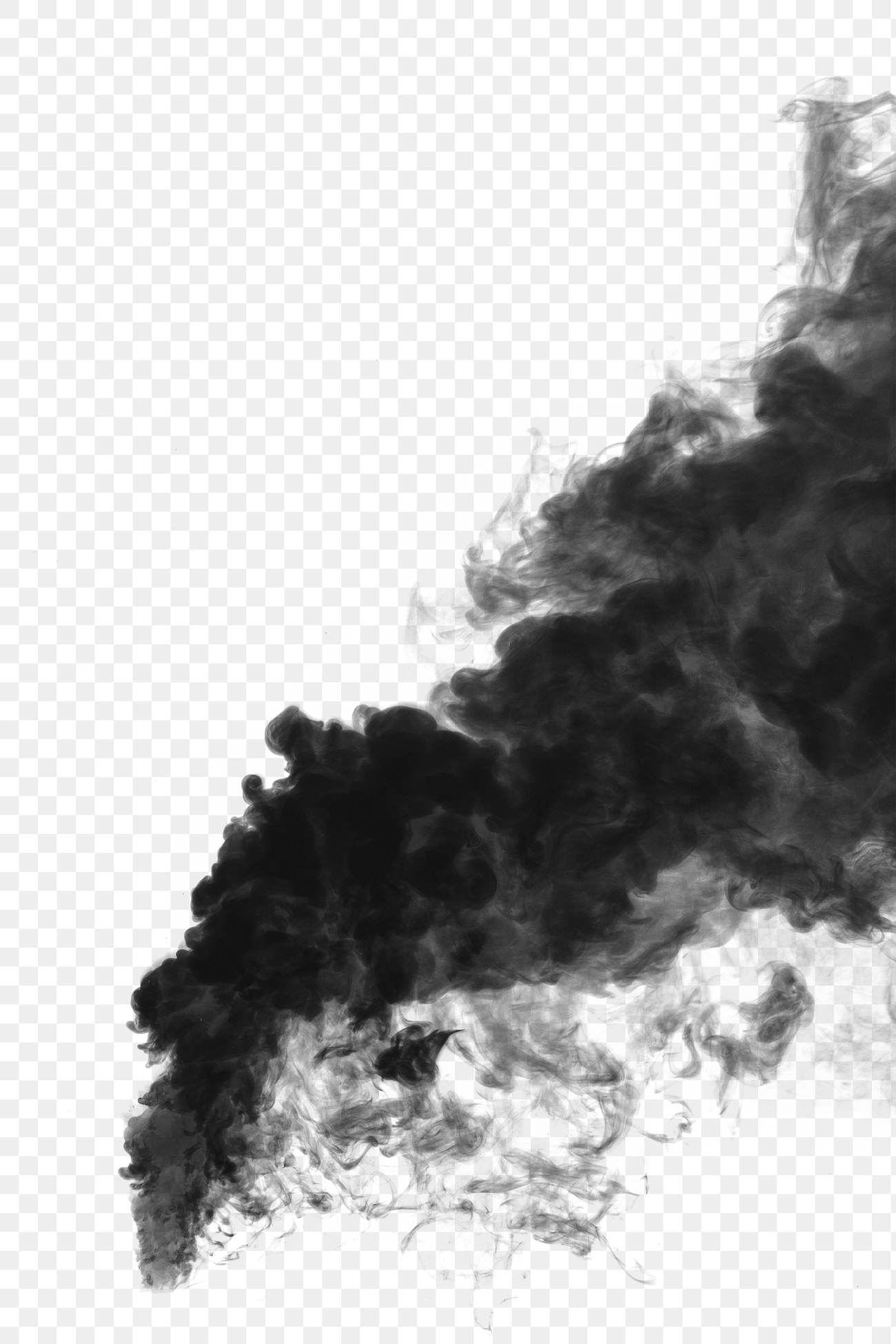 Black smoke effect design element | Free PNG Sticker - rawpixel