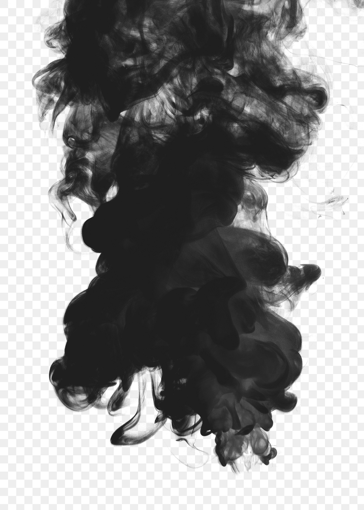 Free royalty image about Black smoke effect design element