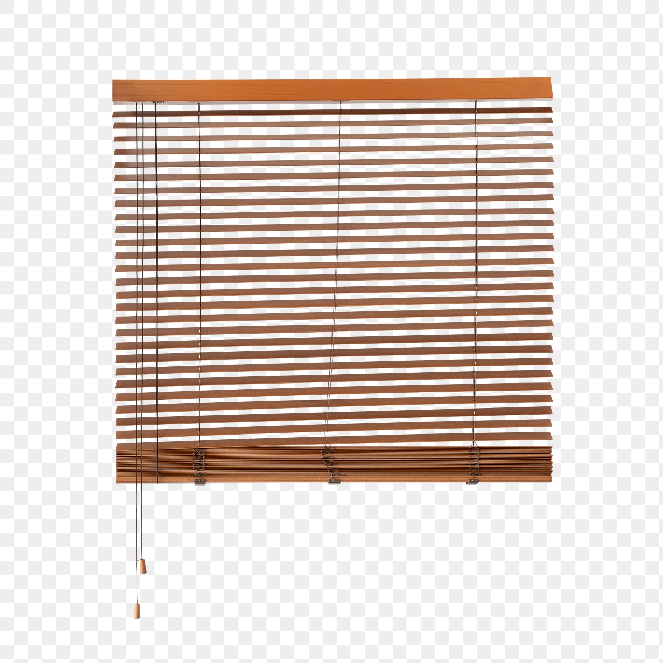 Vintage wooden blinds design element